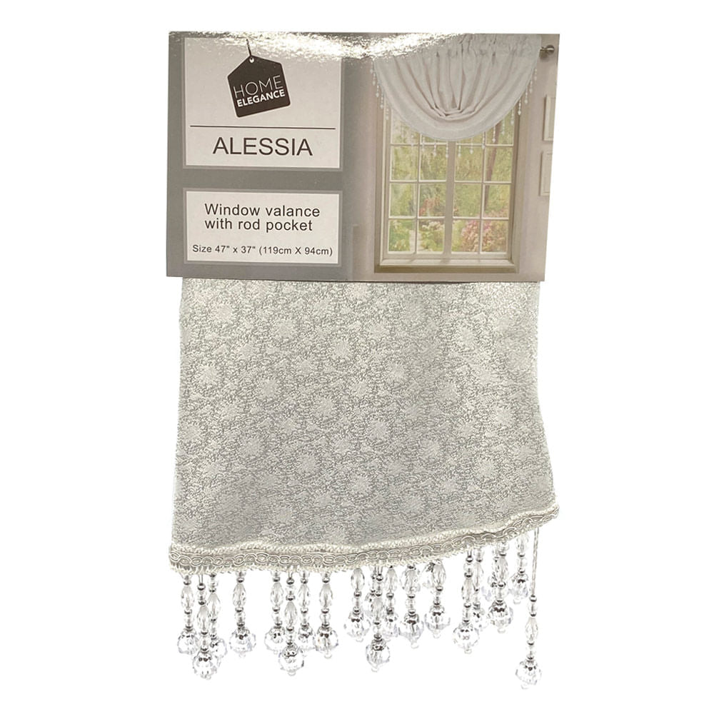 Cenefa Home Elegance Alessia 47" x 37" - Blanco
