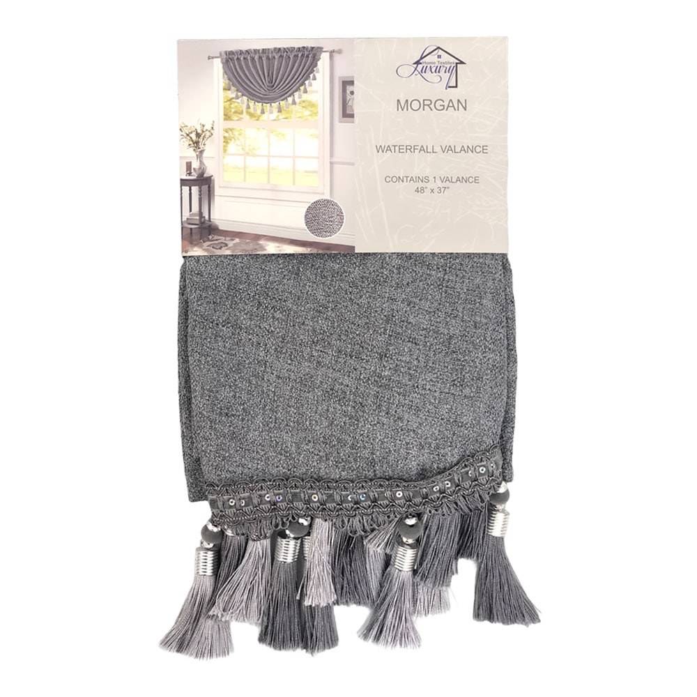 Cenefa Luxury Morgan Rod Pocked 48" x 37" - Gris Oscuro