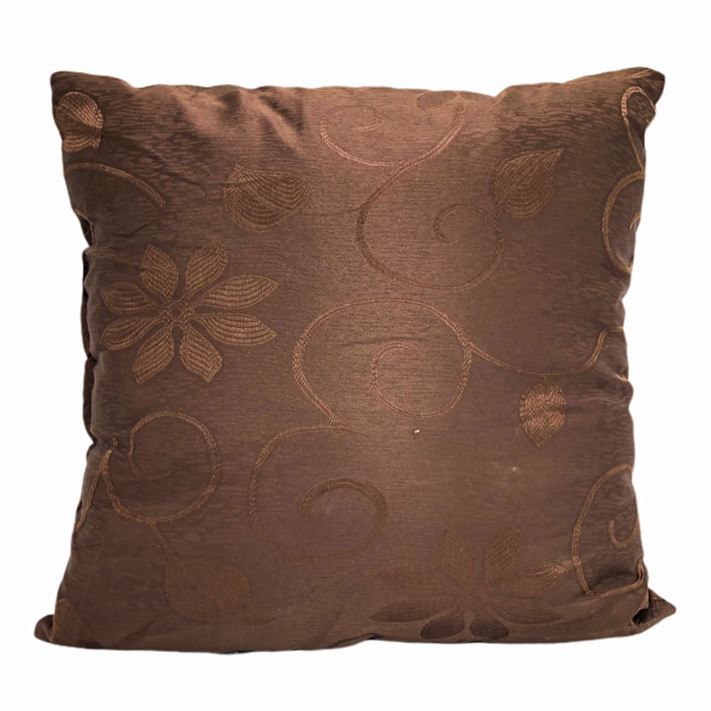 Cojín Decorativo Home Elegance Sochi de 45 cm x 45 cm - Chocolate