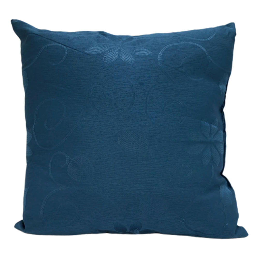 Cojín Decorativo Home Elegance Sochi de 45 cm x 45 cm - Turquesa azulado