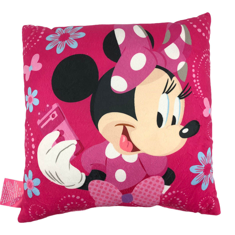 Cojín Infantil Disney Minnie Mouse 45 cm x 45 cm - Rosa