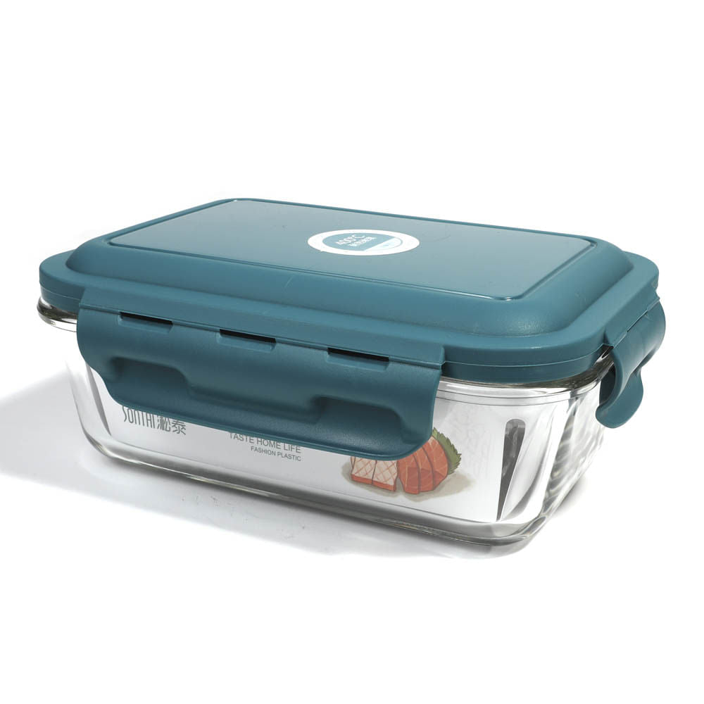 Envase de Vidrio Home Elegance Con Tapa Rectangular 830 ml - Surtido