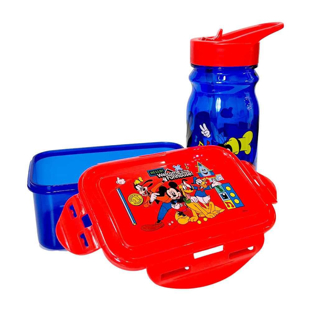 Envase Plástico de 600 Ml Mickey Mouse / Con Botella