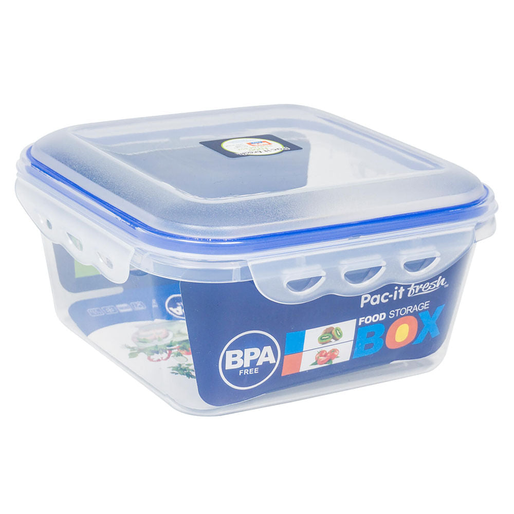 Envase Pac-it Fresh Cuadrado de Plástico 61 oz