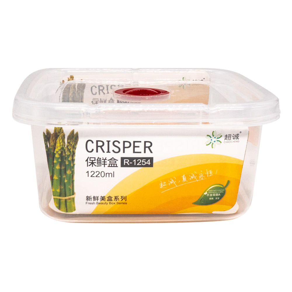 Envase Plástico Home Elegance Con Tapa 1220 ml