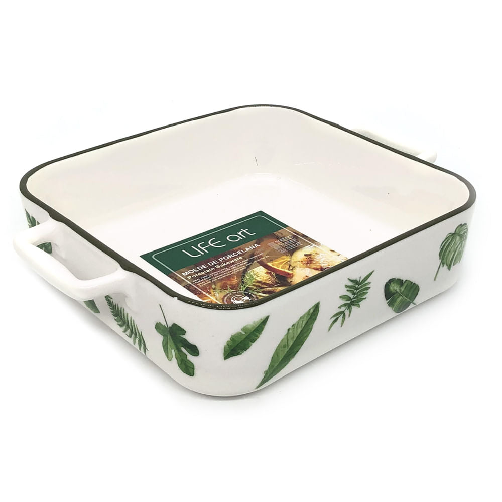 Refractario Life Art de Porcelana 27 cm x 21 cm