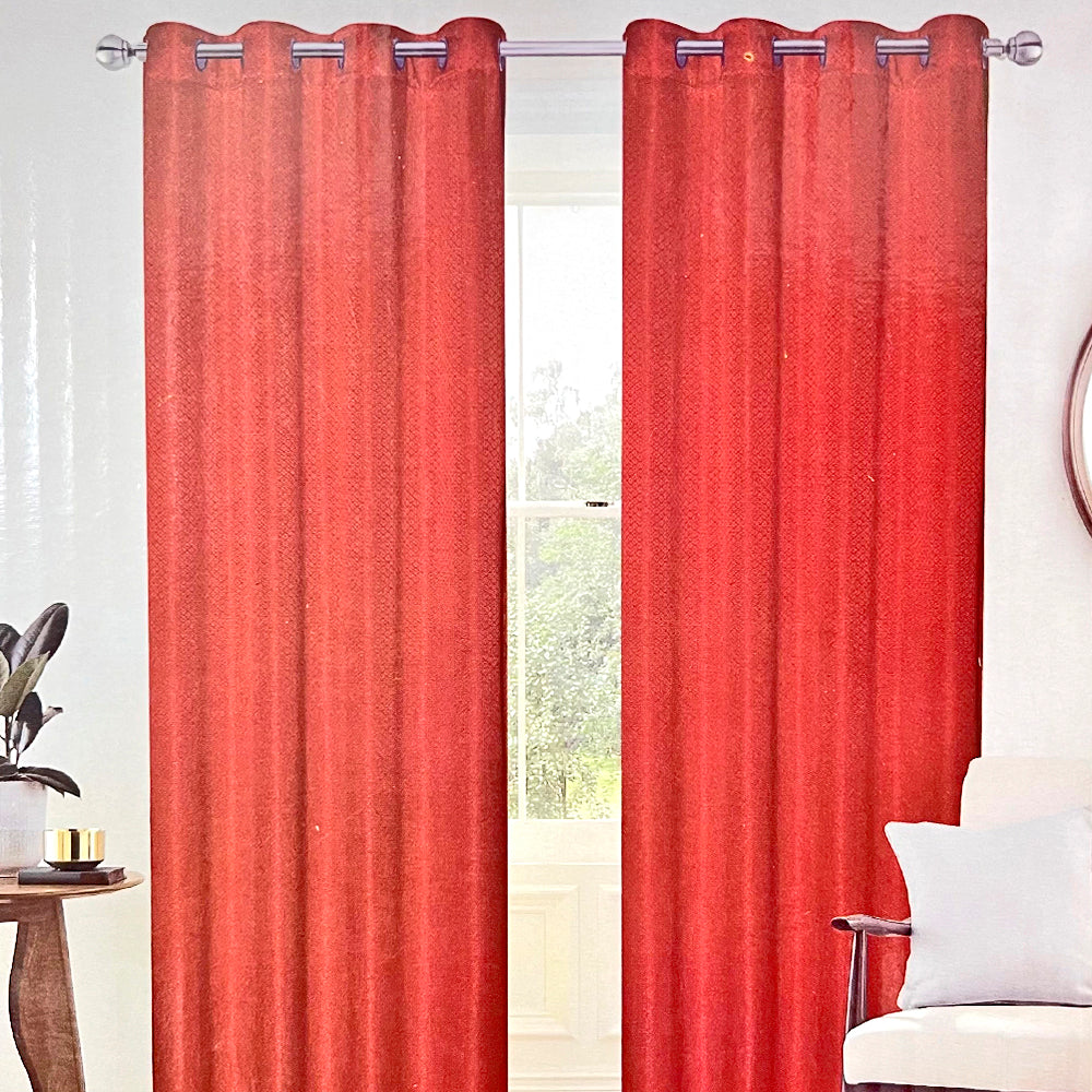 Cortina Jade 54" x 84" Jacquard Rust / Home Elegance