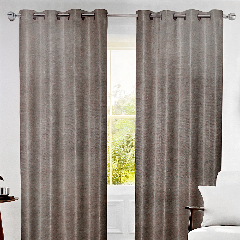 Cortina Magnolia 54" x 84" Jacquard Charcoal / Home Elegance