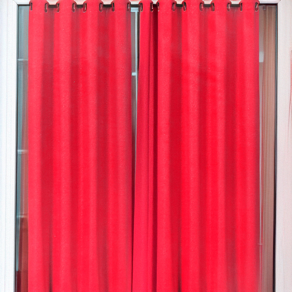 Cortina Magnolia 54" x 84" Jacquard Roja / Home Elegance