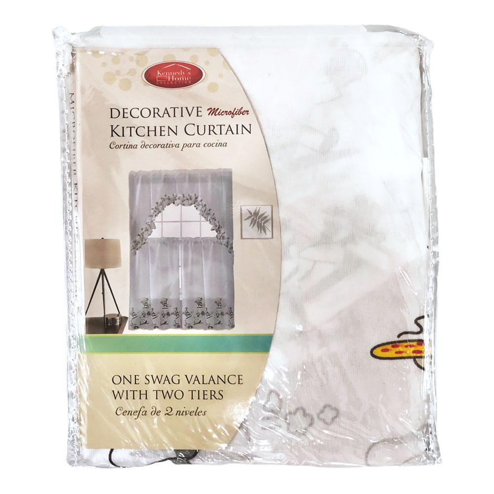 Cortina Para Cocina Kennedy Home de Cocinero 3 Piezas