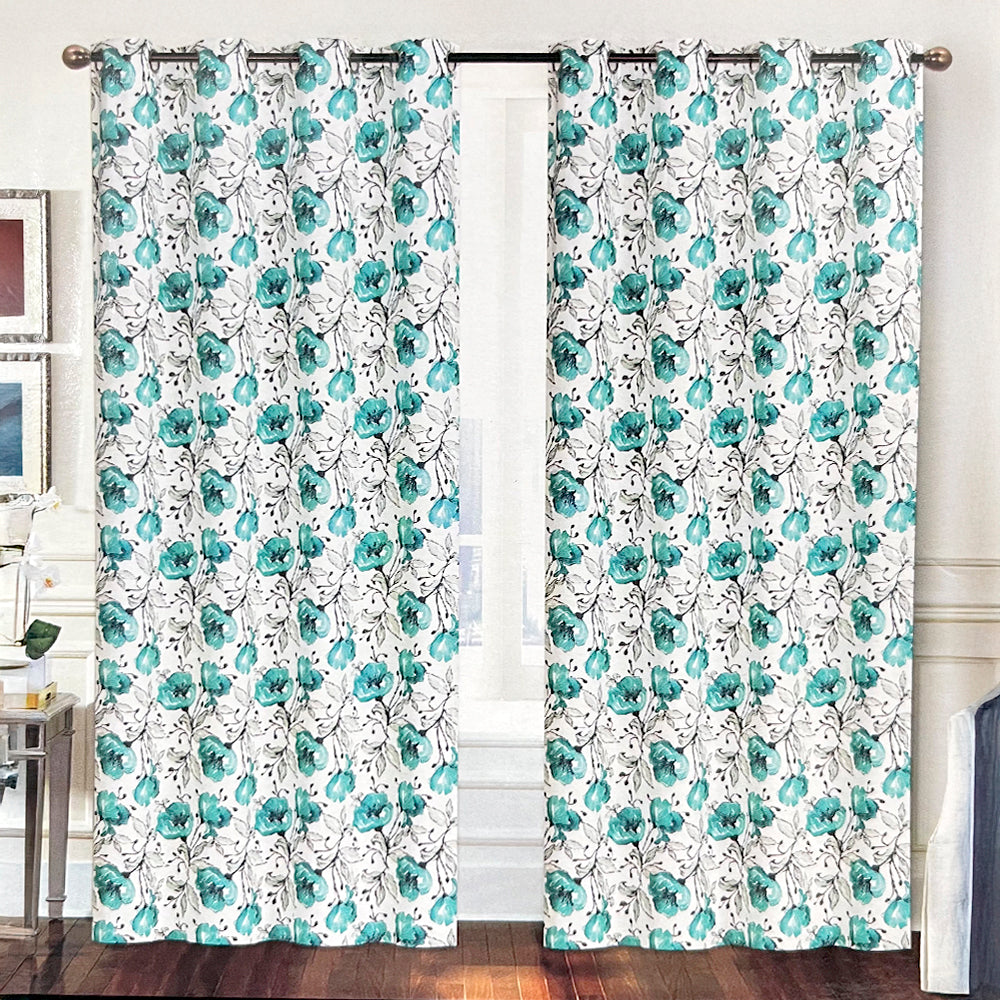 Cortina Francis 52" x 90" Blackout Teal / Home Elegance