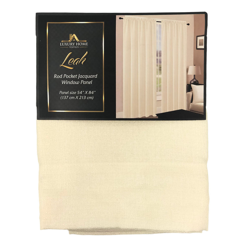 Cortina Luxury Leah Rod Pocket 54" x 84" - Blanco