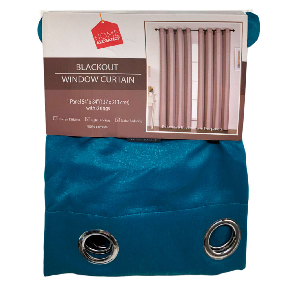 Cortina Home Elegance 54" x 84" Blackout Con Aros - Surtido