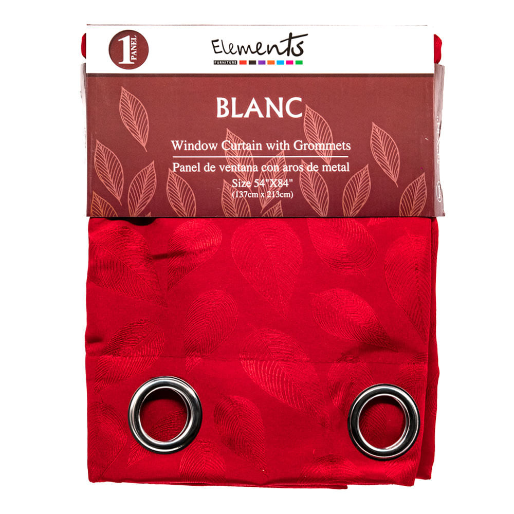Cortina Blanc Elements 137 cm x 213 cm - Rojo