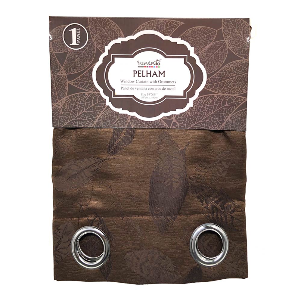 Cortina Elements Pelham Con Aros 54" x 84" - Chocolate