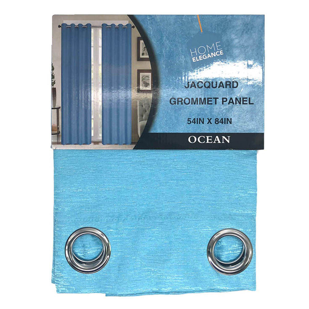 Cortina Home Elegance Ocean Con Aros 54" x 84" - Azul Cielo