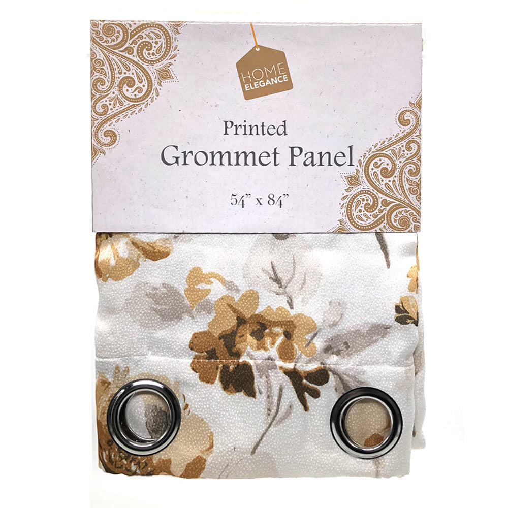 Cortina Home Elegance Empire Con Aros 54" x 84" - Dorado