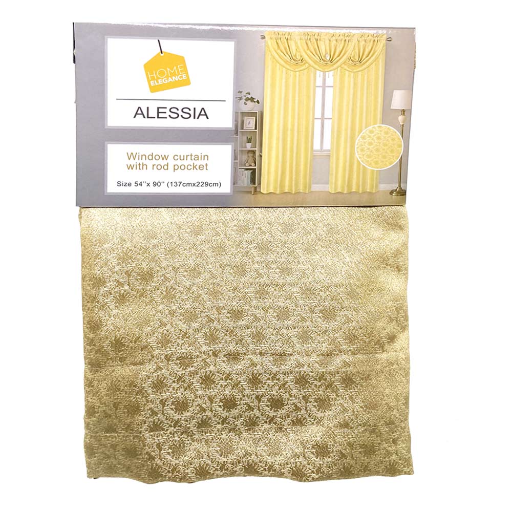 Cortina Home Elegance Alessia 54" x 90" - Dorado
