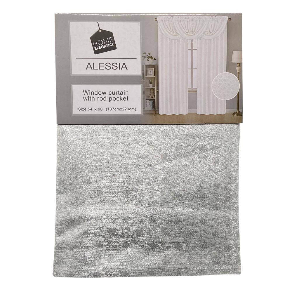 Cortina Home Elegance Alessia 54" x 90" - Blanco