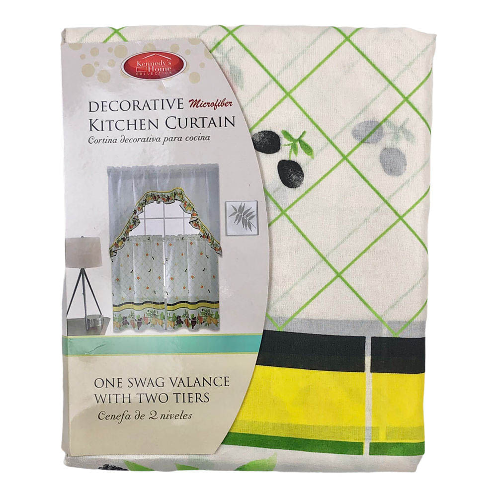 Cortina Para Cocina Kennedy Home de Frutas - Surtido - Multicolor