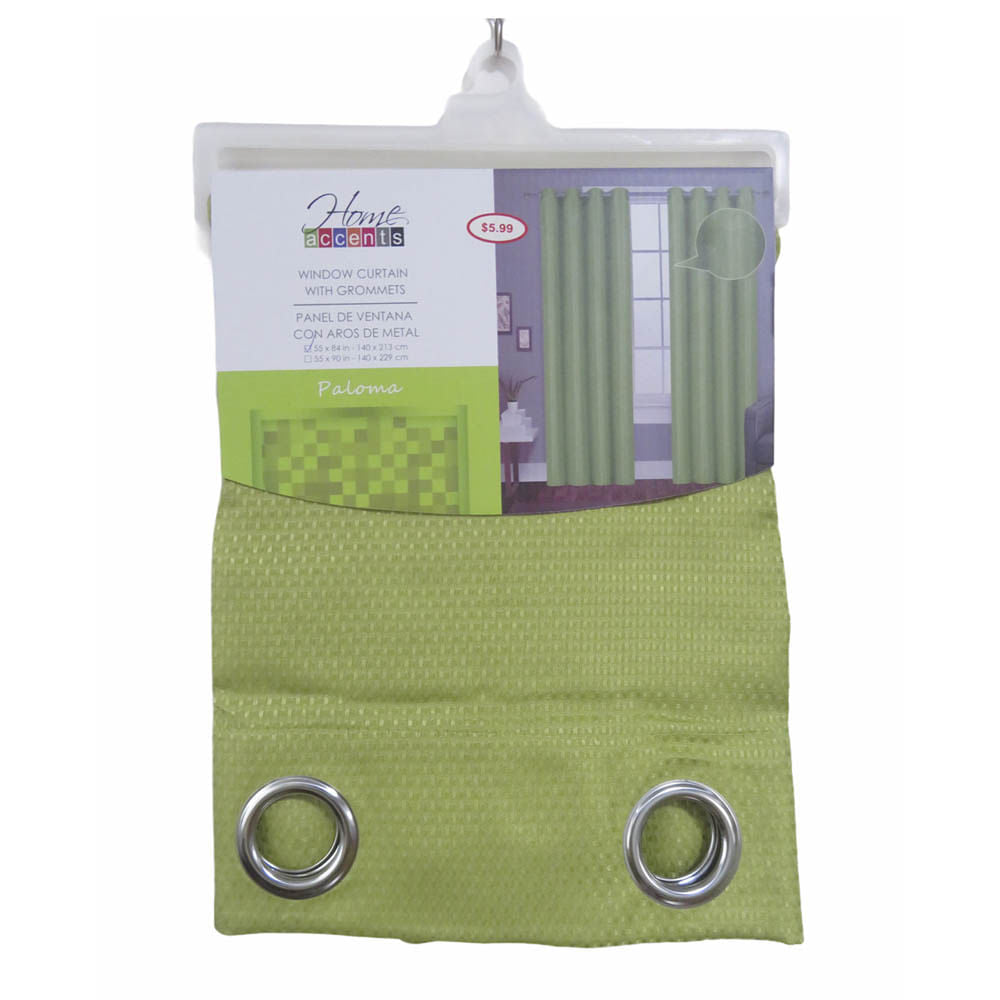 Cortina Paloma Home Elegance 55" x 84" - Lima claro