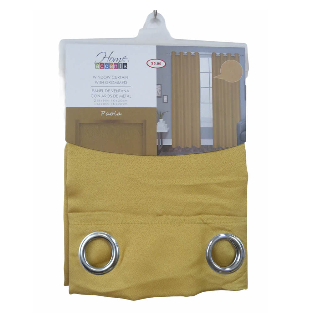 Cortina Paola Home Elegance 55" x 84" - Dorado