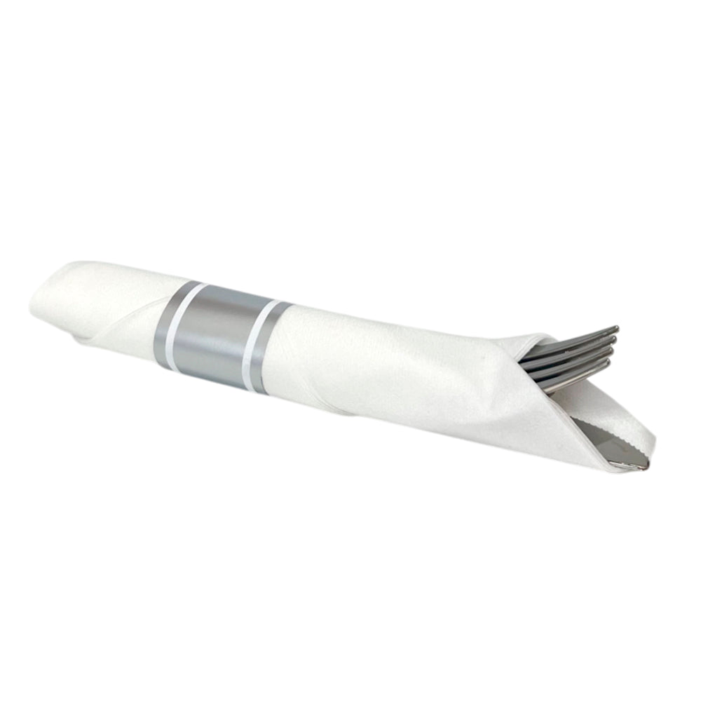 Cubierto Plástico 48 Piezas Home Elegance - Silver