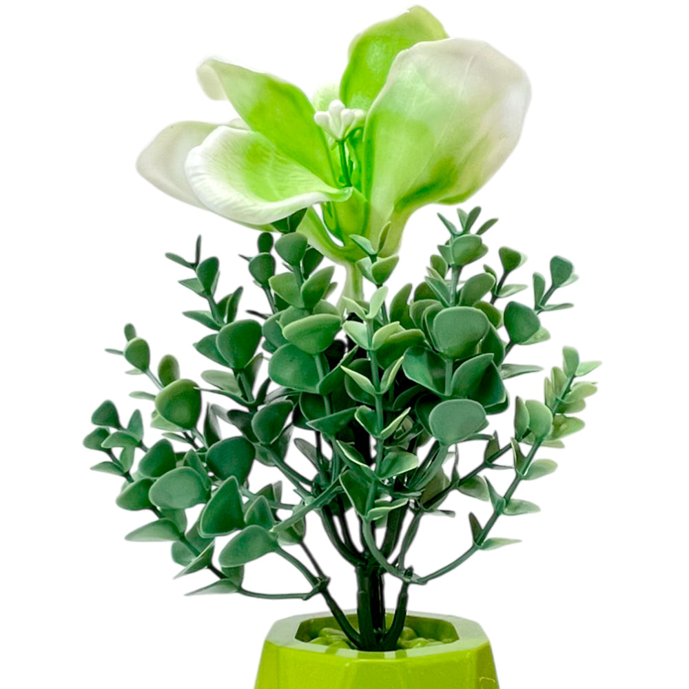 Pote Decorativo Con Flor Gelincik Dekor / Plástico / 5" / Surtido