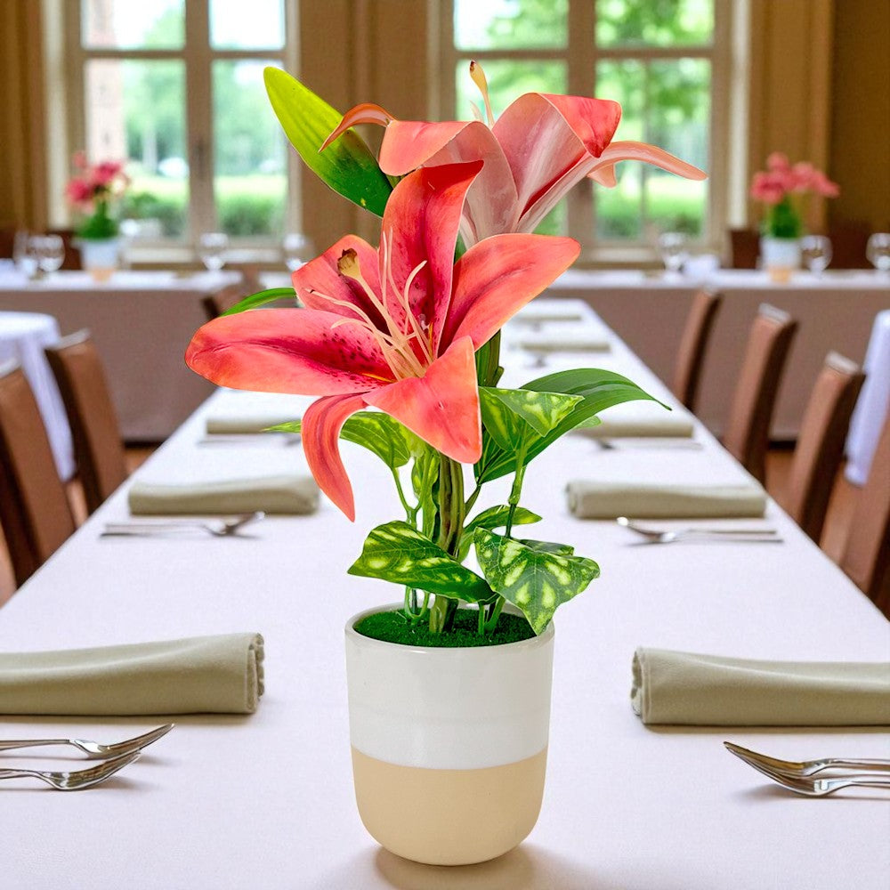 Pote Decorativo Con Orquideas Home Elegance 3" / Surtidos