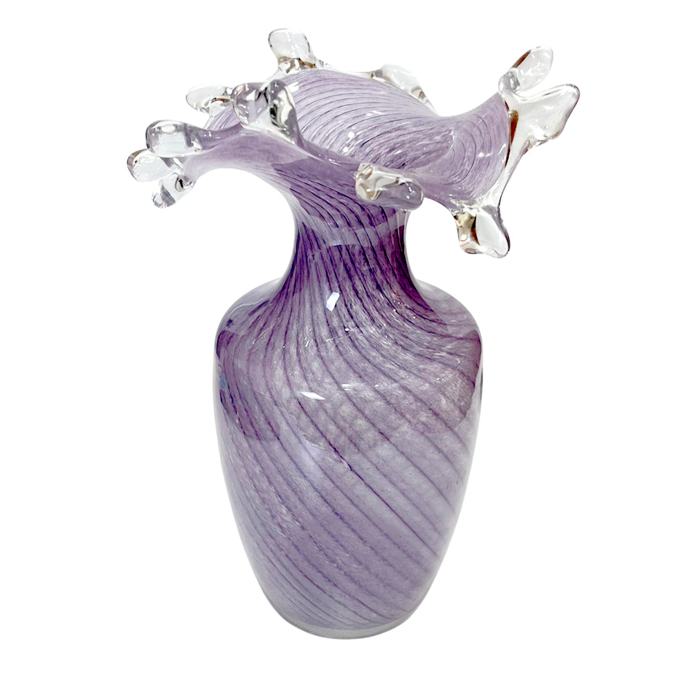 Florero de Vidrio Decorativo Grande / Home Elegance / 11"
