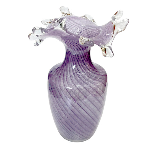Florero de Vidrio Decorativo Grande / Home Elegance / 11"