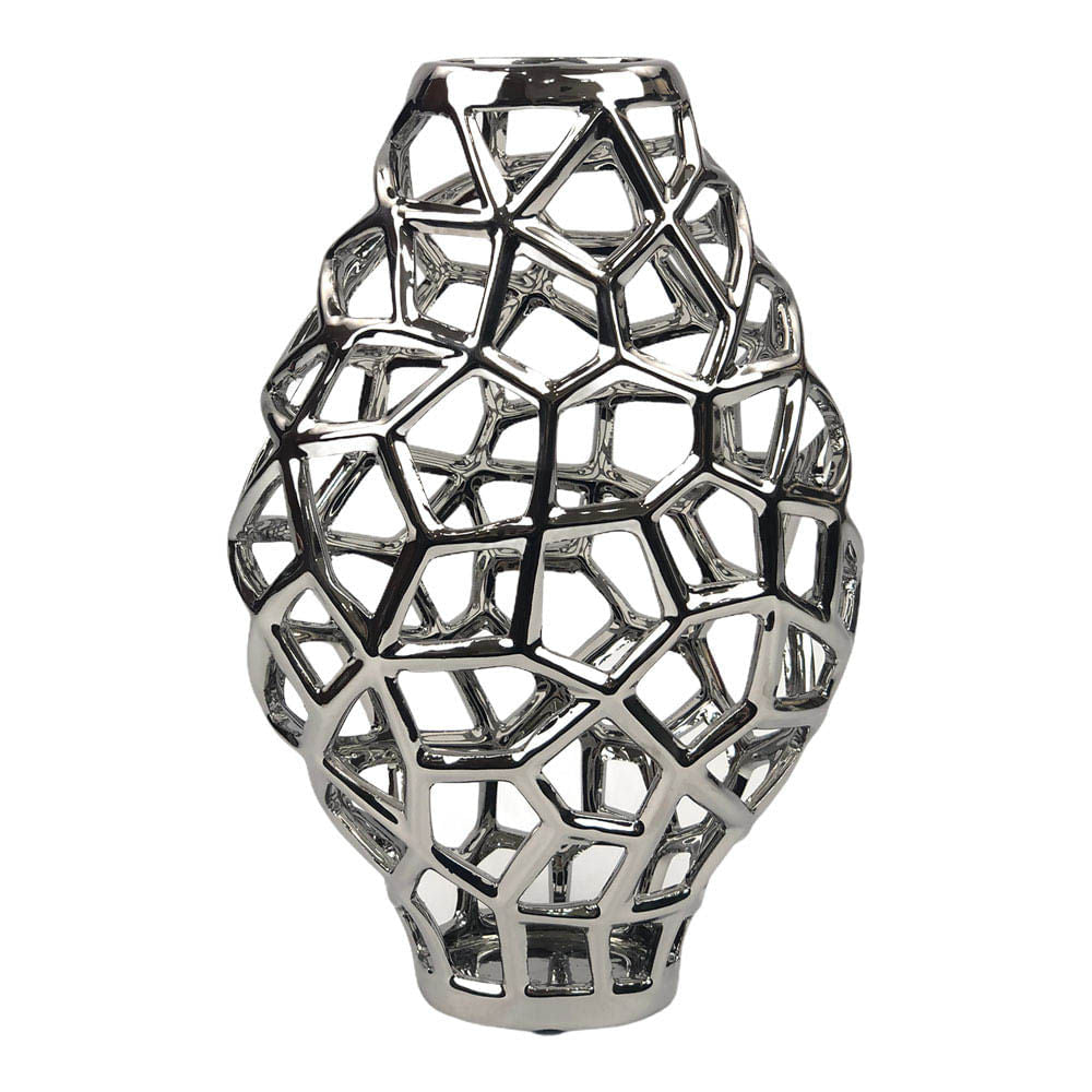 Florero Concepts Decorativo 18.5cm x 10xm x 28cm - Gris Claro