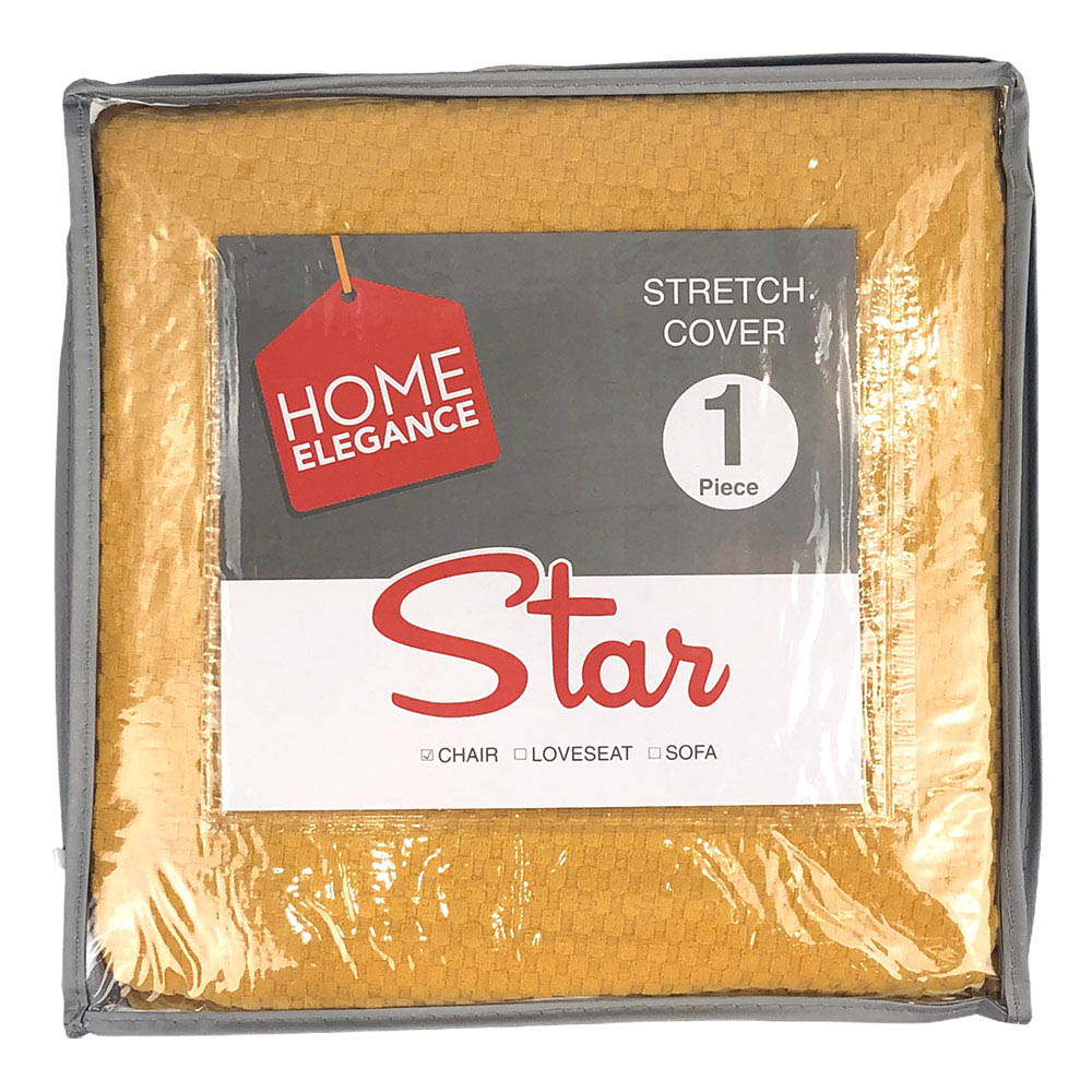 Protector de Sofá Home Elegance Star Stretch 1 Puesto - Naranja