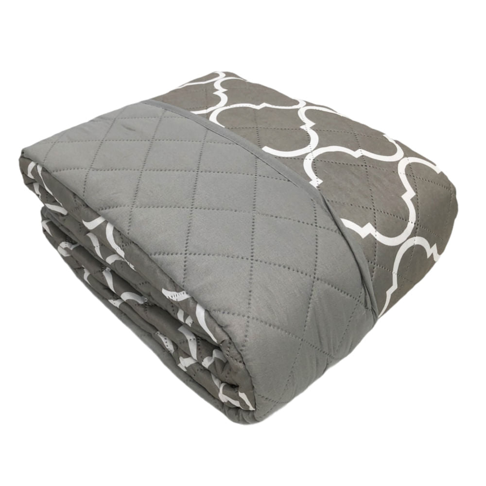 Protector Para Sofá Home Accents 3 Puestos Reversible - Gris Oscuro