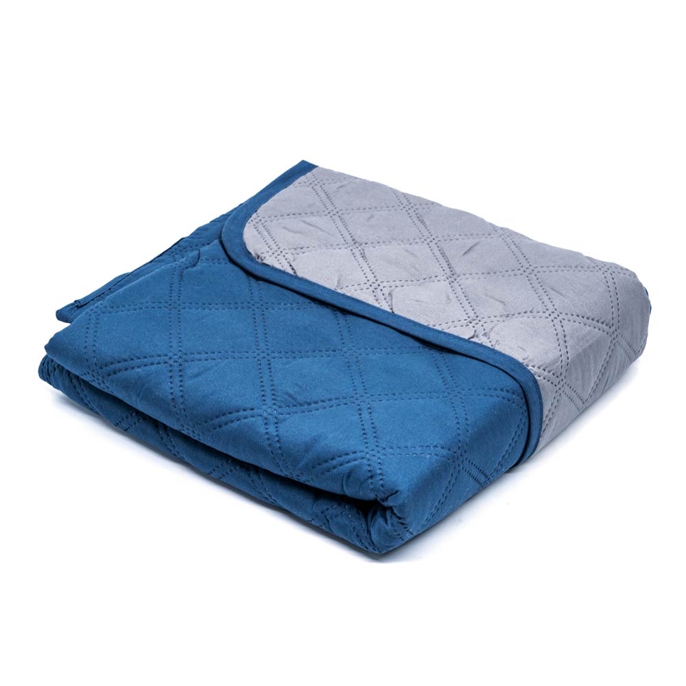 Protector de Sofá Home Elegance Eden Reversible 1 Puesto - Azul Marino