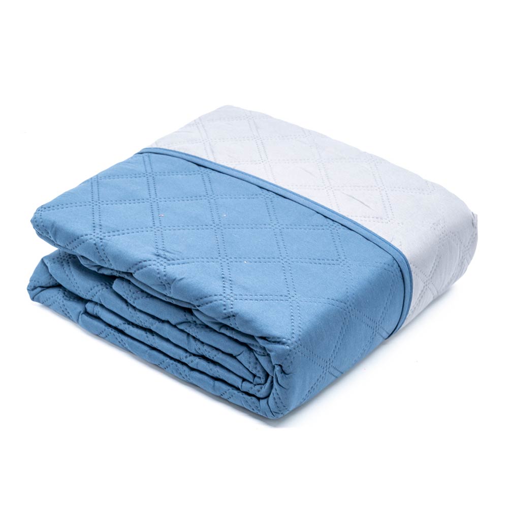 Protector de Sofá Home Elegance Eden Reversible 3 Puesto - Azul Marino