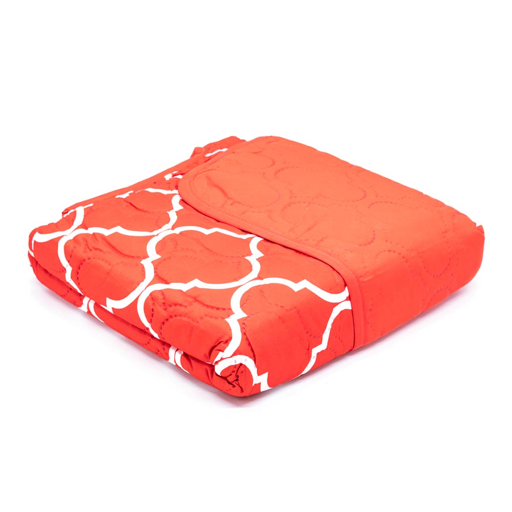 Protector de Sofá Home Elegance Coretta Reversible 1 Puesto - Rojo