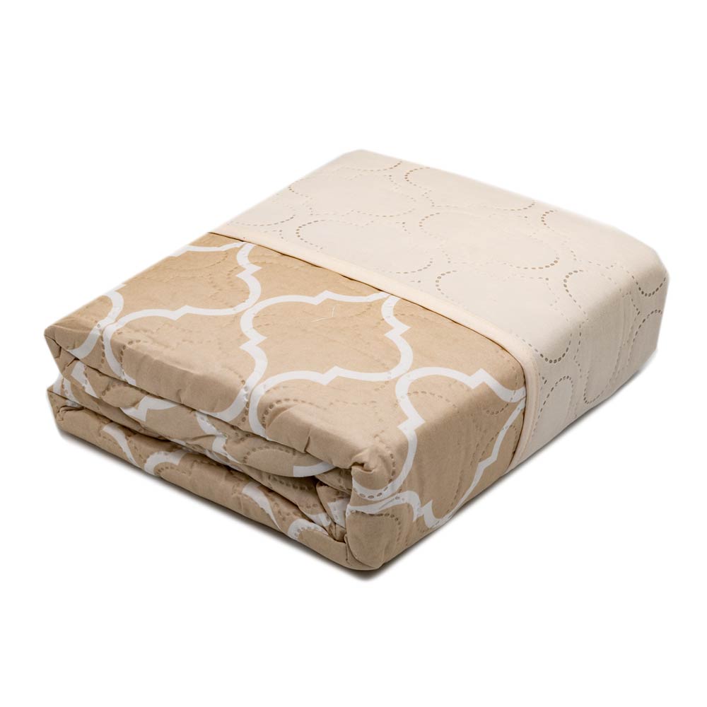 Protector de Sofá Home Elegance Coretta Reversible 2 Puesto - Beige