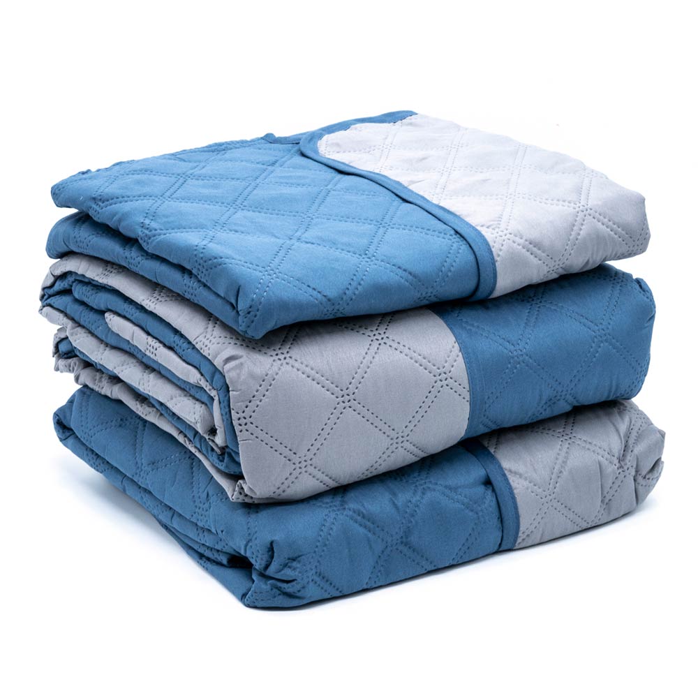 Protector de Sofá Home Elegance Eden Reversible 3 Piezas - Azul Marino