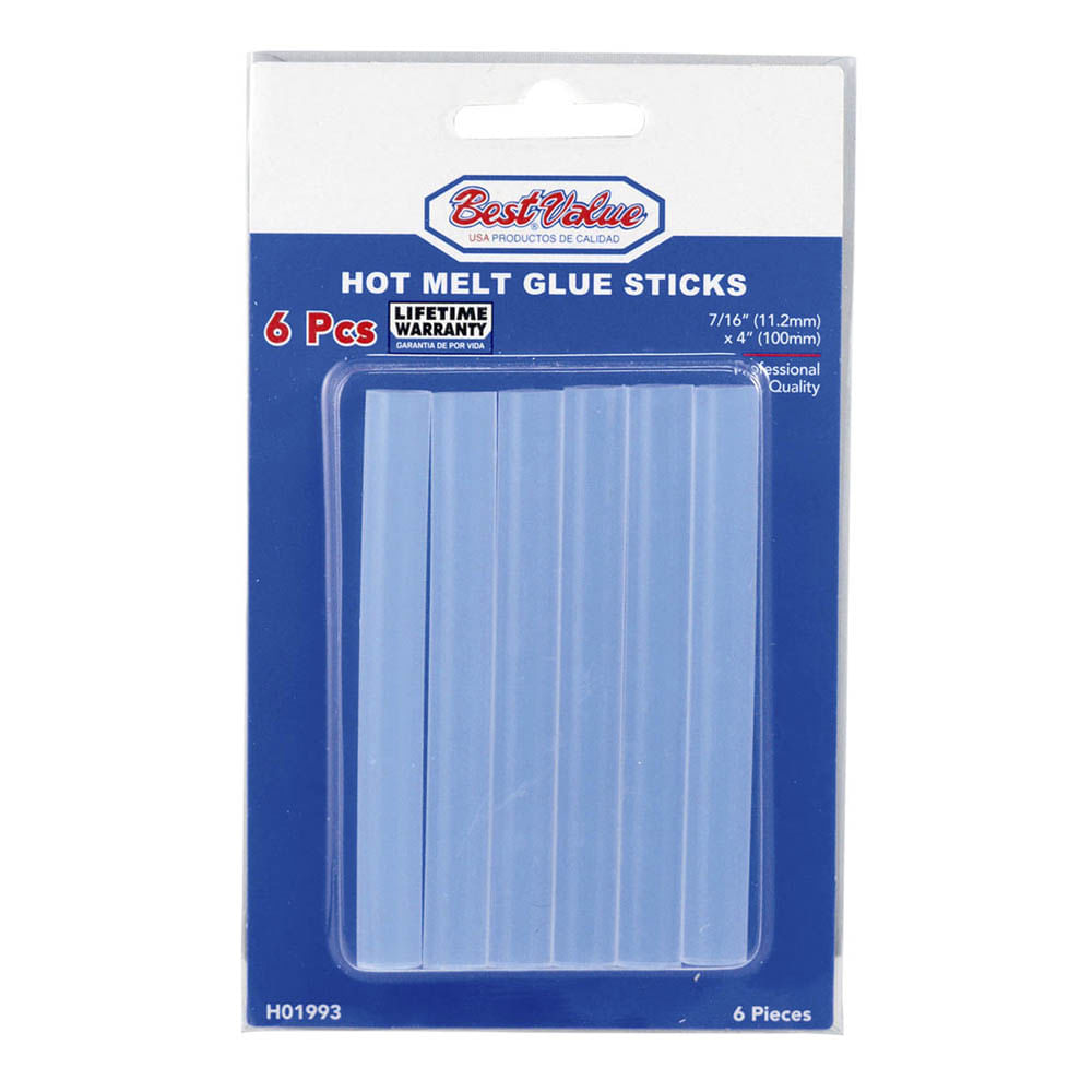 Tiras Para Pistola de Goma Best Value 7/16" de 6 Piezas