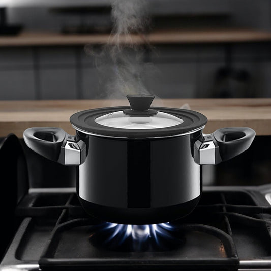 Tapa De Vidrio Con Silicon Para Olla 20 CM