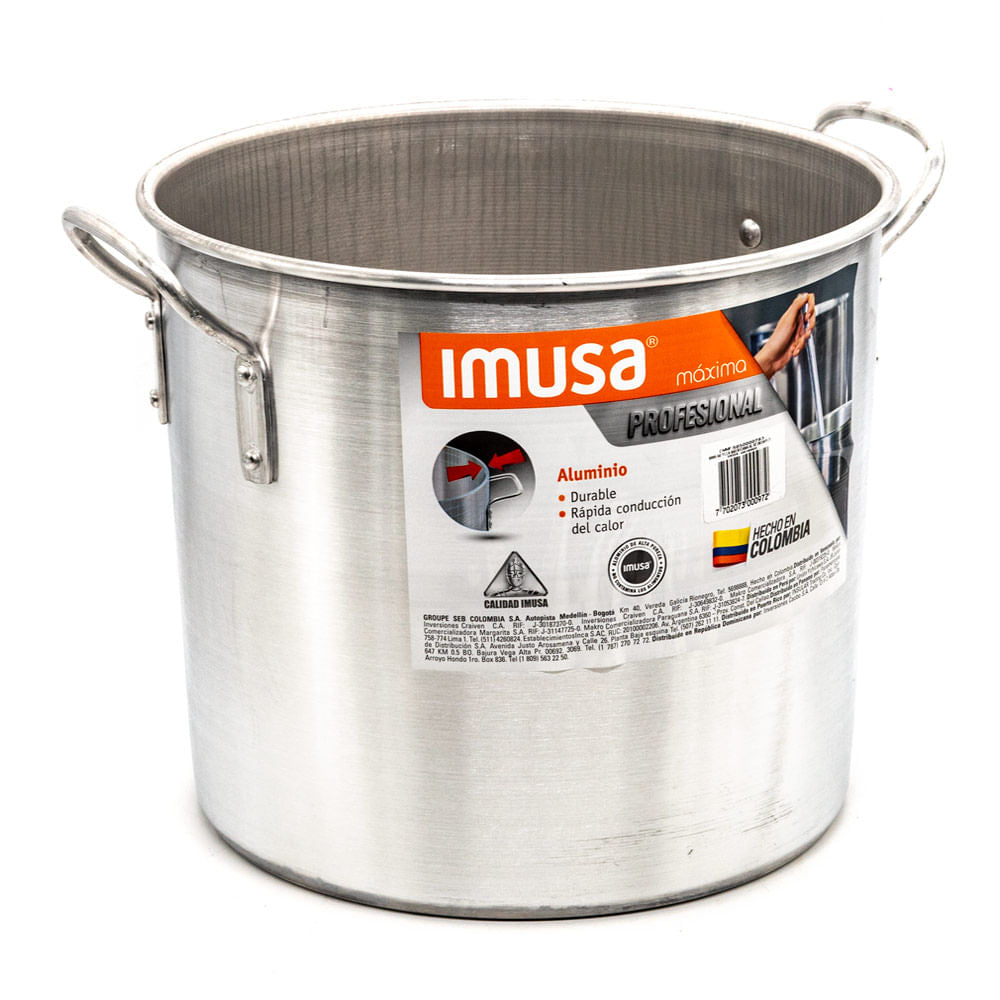 Olla de Aluminio Imusa Con Tapa 28 cm