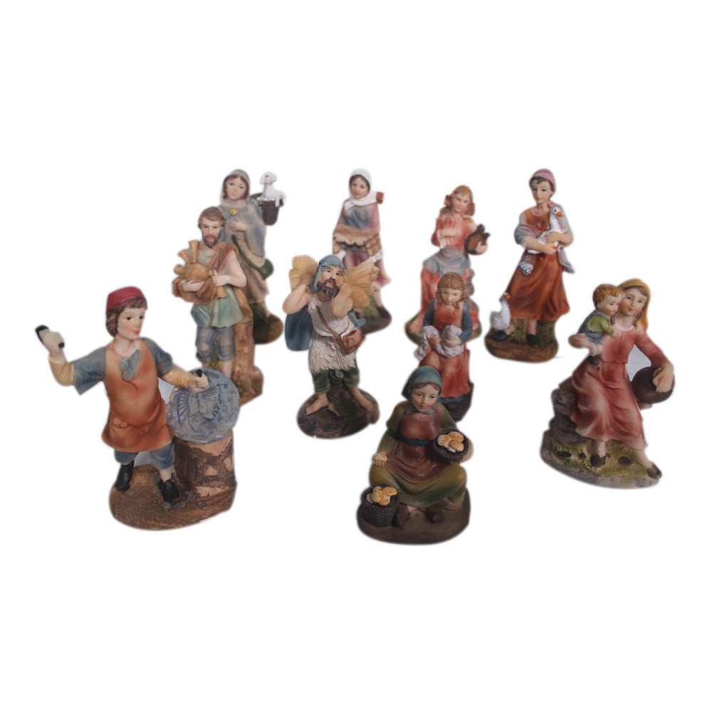 Aldeanos de Navidad Miró Christmas 5" 10 Piezas
