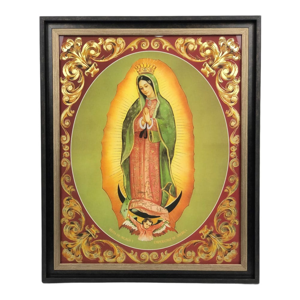 Cuadro Religioso Elico Virgen de Guadalupe 20" x 24"