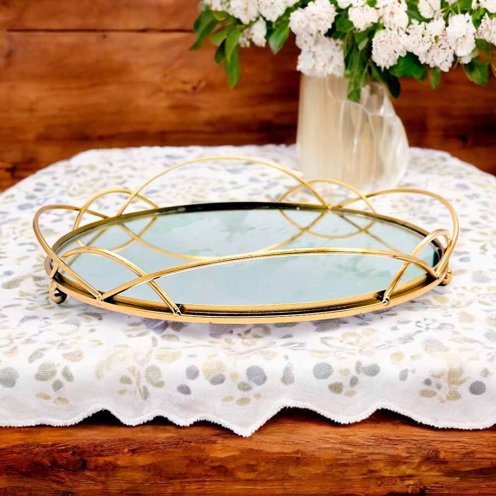 Bandeja Decorativa Home Deco Factory Con Espejo