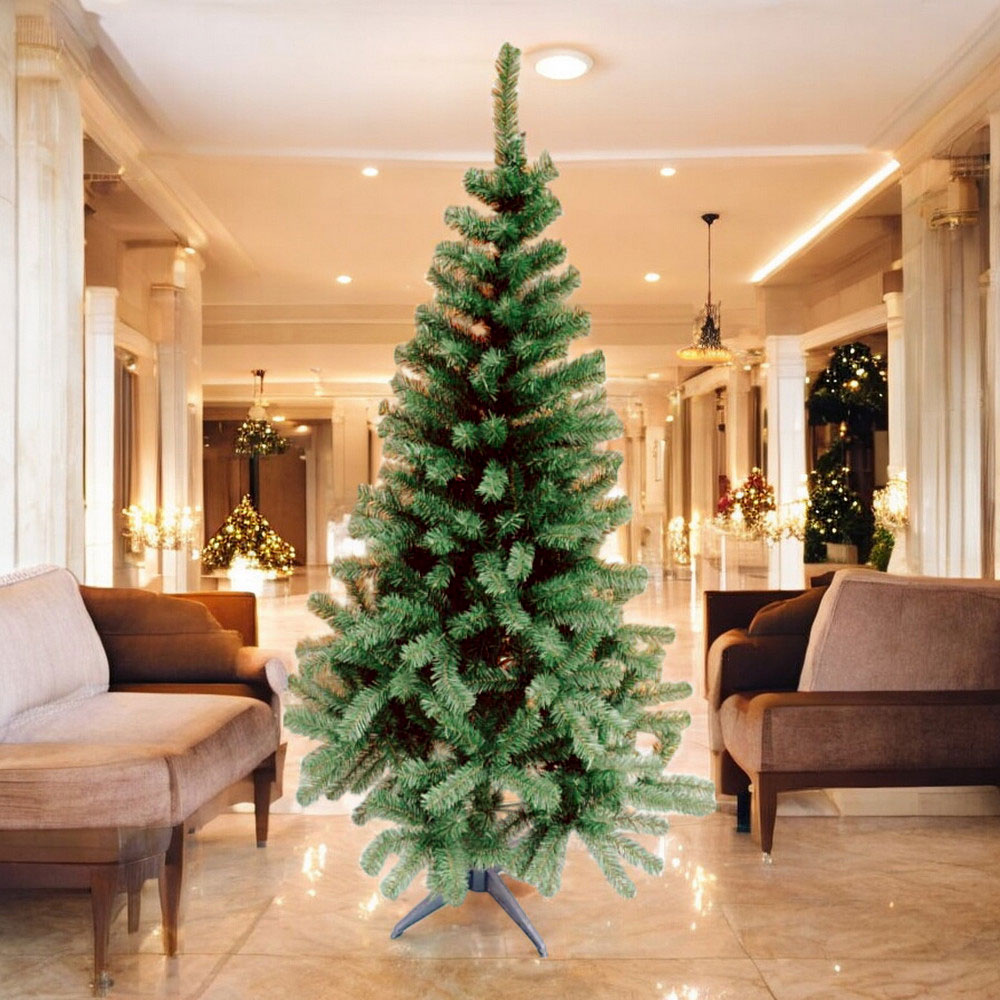 Árbol de Navidad Newry Verde de 7 Pies