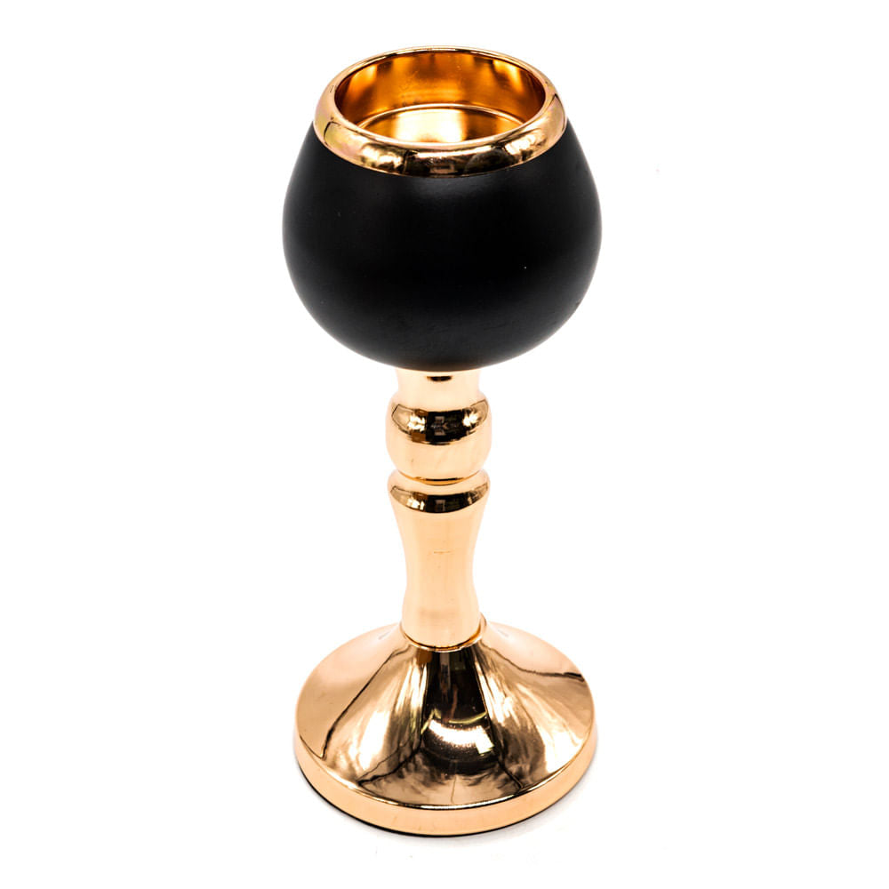 Porta vela Home Elegance de Metal 20 cm