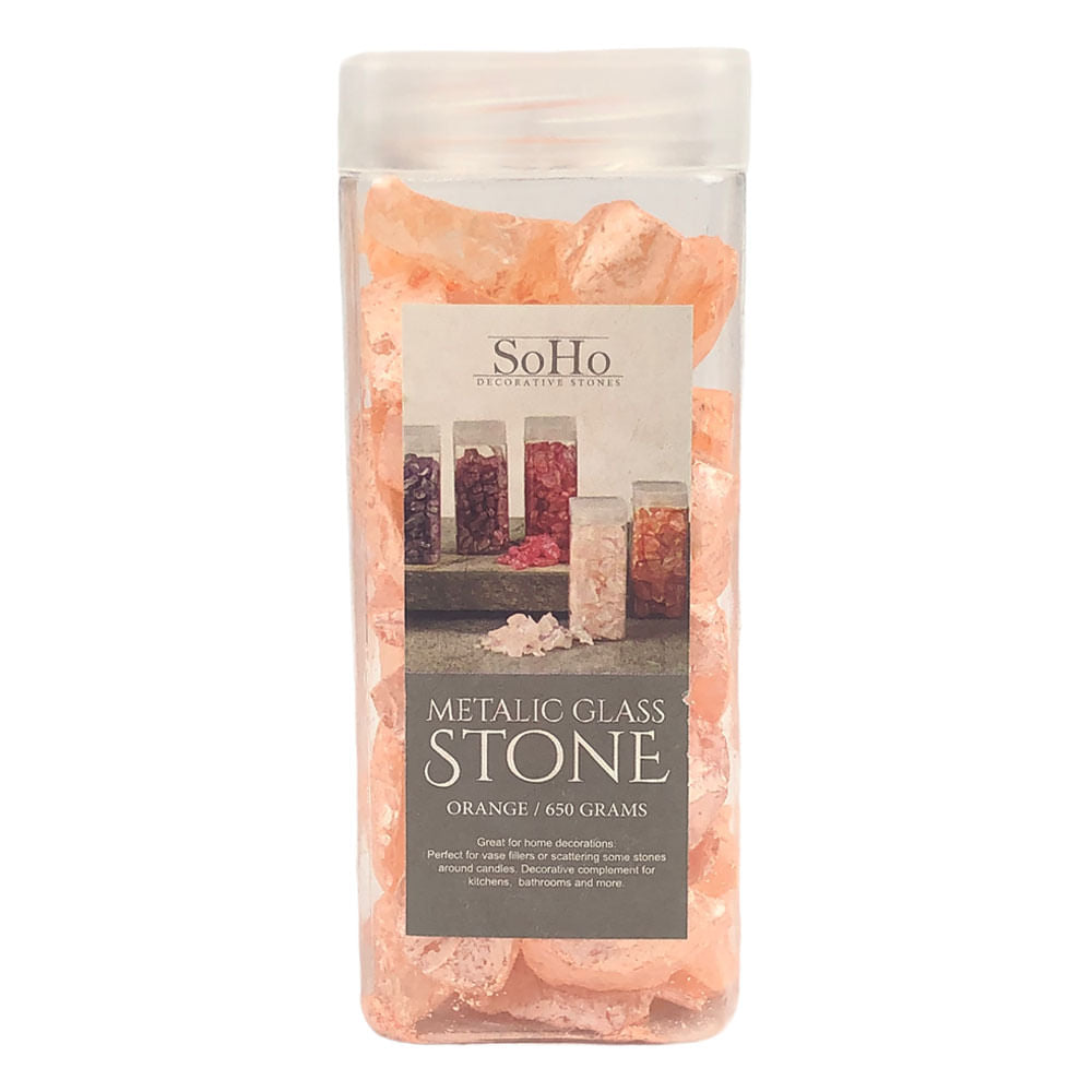 Piedras Decorativas Soho 650 g - Naranja Claro