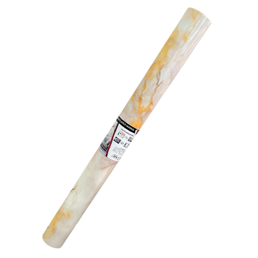 Papel Decorativo Adhesivo de Pared Home Elegance 1.2X3M / Amarillo Claro