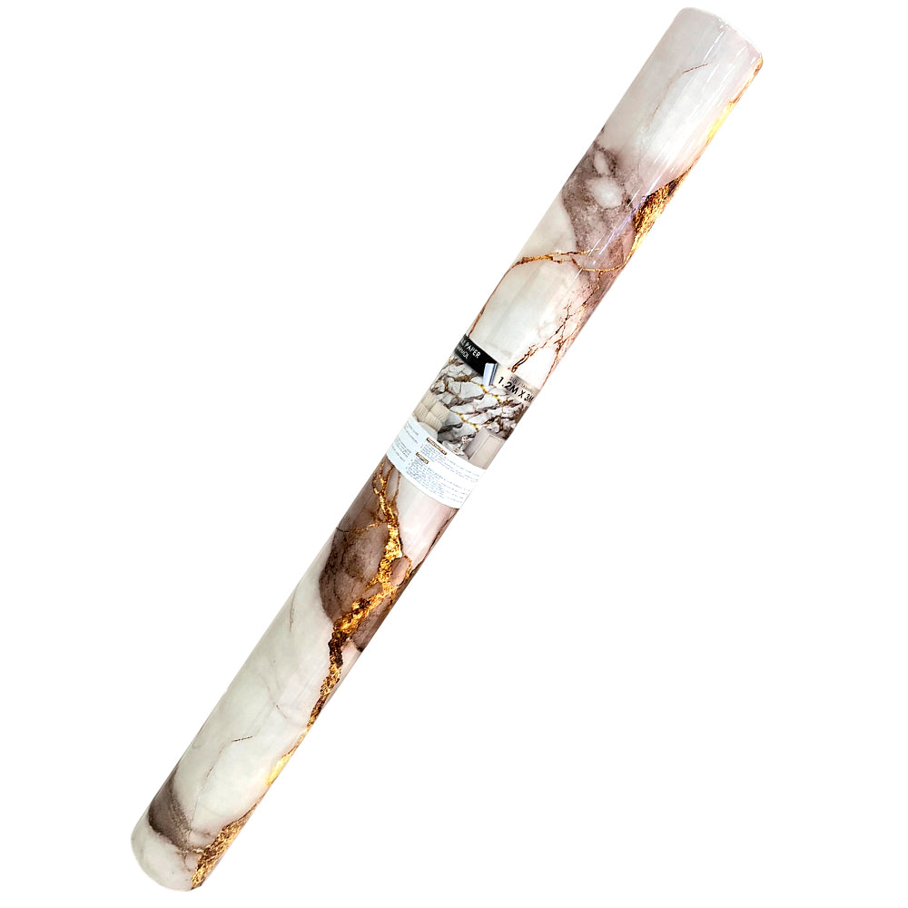 Papel Decorativo Adhesivo de Pared 1.2X3M Home / Estampado Marrón